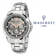  Shop Authentic Maserati Successo Chronograph Silver Dial Silver Steel Strap Watch For Men - R8873621004 - Luxxuri