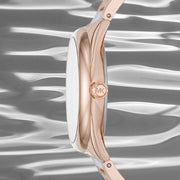  Shop Authentic Michael Kors Janelle Three Hand Rose Gold Dial Two Tone Steel Strap Watch For Women - MK7134 - Luxxuri
