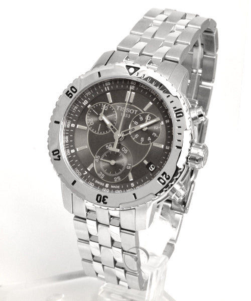  Shop Authentic Tissot PRS 200 Grey Dial Chronograph Grey Dial Silver Steel Strap Watch For Men - T067.417.11.051.00 - Luxxuri