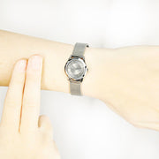  Shop Authentic Calvin Klein Minimal Grey Dial Silver Mesh Bracelet Watch for Women - K3M23124 - Luxxuri