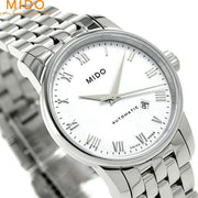  Shop Authentic Mido Baroncelli III Automatic White Dial Silver Steel Strap Watch For Women - M7600.4.26.1 - Luxxuri