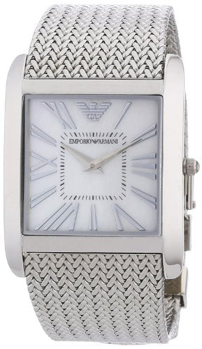  Shop Authentic Emporio Armani Super Slim Quartz White Dial Silver Mesh Bracelet Watch For Women - AR2015 - Luxxuri