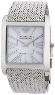  Shop Authentic Emporio Armani Super Slim Quartz White Dial Silver Mesh Bracelet Watch For Women - AR2015 - Luxxuri
