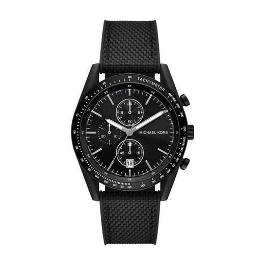  Shop Authentic Michael Kors Accelerator Chronograph Black Dial Black Nylon Strap Watch for Men - MK9143 - Luxxuri