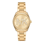  Shop Authentic Michael Kors Janelle Quartz Gold Dial Gold Steel Strap Watch For Women - MK7381 - Luxxuri