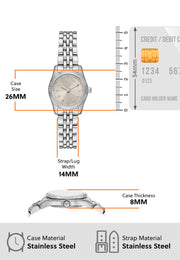  Shop Authentic Michael Kors Lexington Three-Hand Silver Dial Silver Steel Strap Watch for Women - MK4843 - Luxxuri