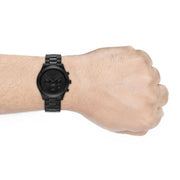  Shop Authentic Michael Kors Slim Runway Chronograph Black Dial Black Steel Strap Watch For Men - MK8919 - Luxxuri