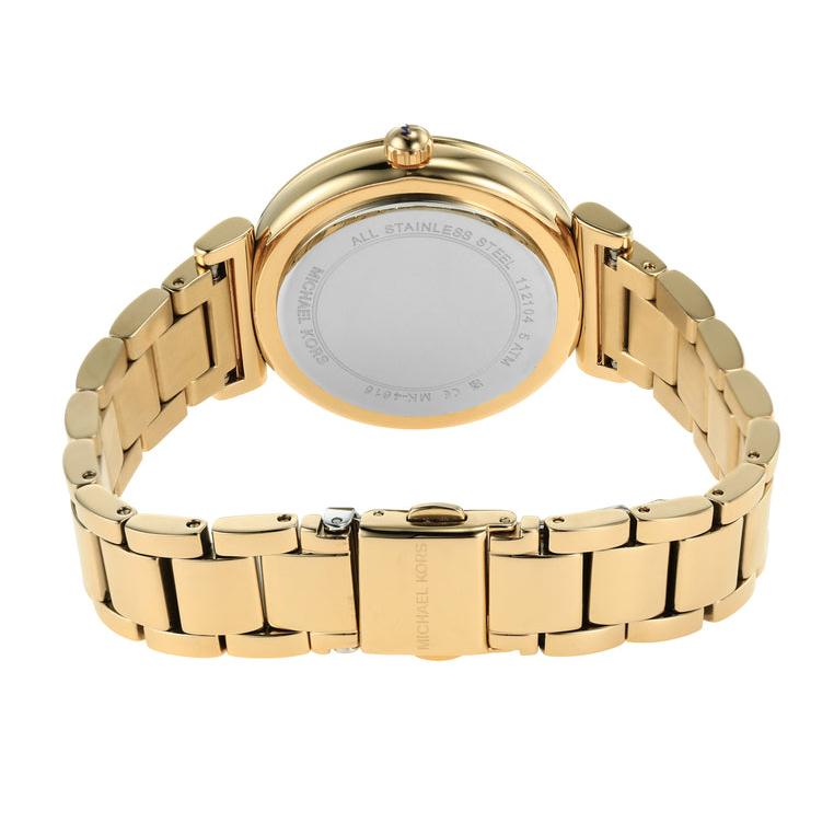  Shop Authentic Michael Kors Abbey Three-Hand Analog White Dial Gold Steel Strap Watch for Women - MK4615 - Luxxuri