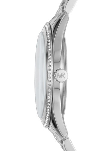  Shop Authentic Michael Kors Lauryn Blue Dial Silver Steel Strap Watch for Women - MK3720 - Luxxuri