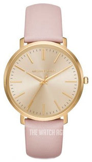  Shop Authentic Michael Kors Jaryn Quartz Gold Dial Pink Leather Strap Watch For Women - MK2471 - Luxxuri