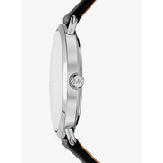  Shop Authentic Michael Kors Portia Quartz White Dial Black Leather Strap Watch For Women - MK2658 - Luxxuri