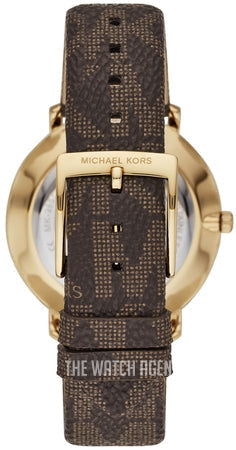  Shop Authentic Michael Kors Pyper Quartz Silver Dial Brown Leather Strap Watch For Women - MK2857 - Luxxuri