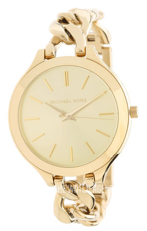  Shop Authentic Michael Kors Runway Gold Dial Gold Steel Strap Watch for Women - MK3222 - Luxxuri