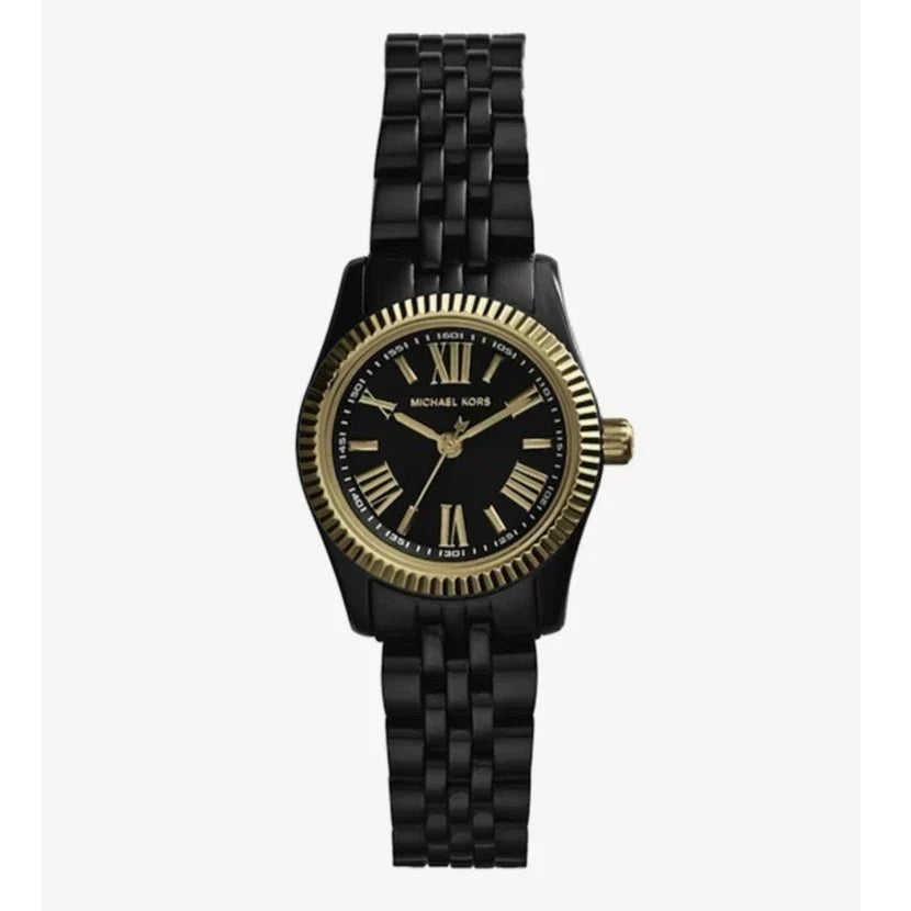  Shop Authentic Michael Kors Lexington Quartz Black Dial Black Steel Strap Watch for Women - MK3299 - Luxxuri