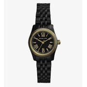  Shop Authentic Michael Kors Lexington Quartz Black Dial Black Steel Strap Watch for Women - MK3299 - Luxxuri