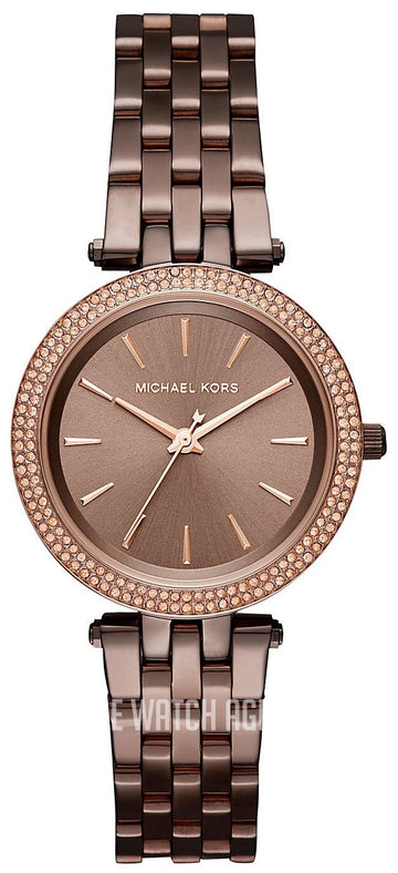  Shop Authentic Michael Kors Darci Quartz Brown Dial Brown Steel Strap Watch For Women - MK3553 - Luxxuri