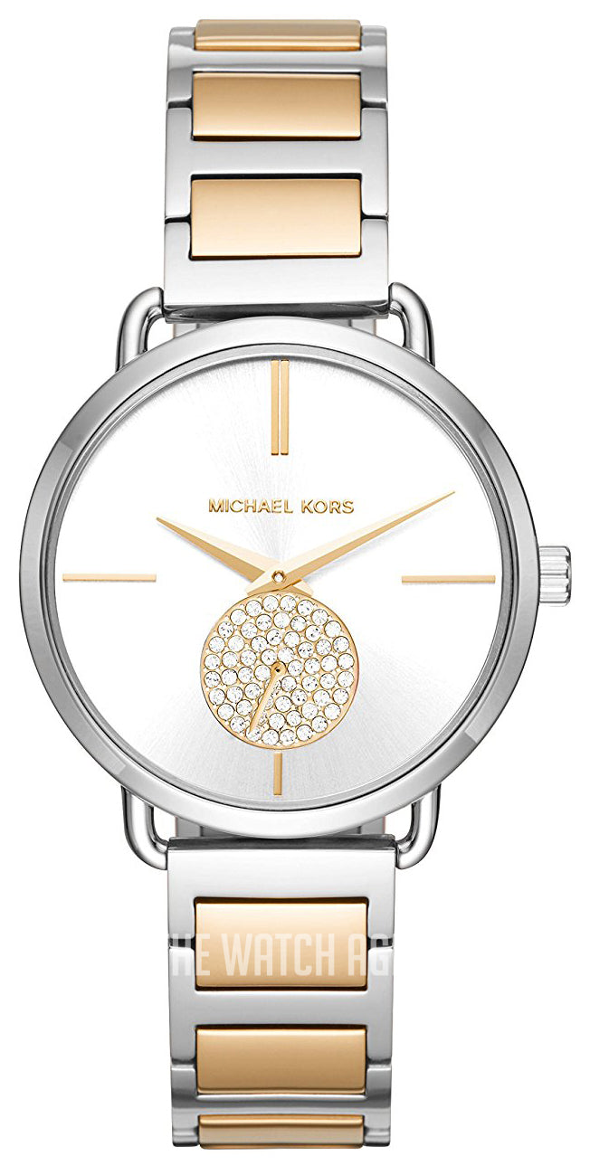  Shop Authentic Michael Kors Silver Dial Two Tone Steel Strap Watch for Women - MK3679 - Luxxuri