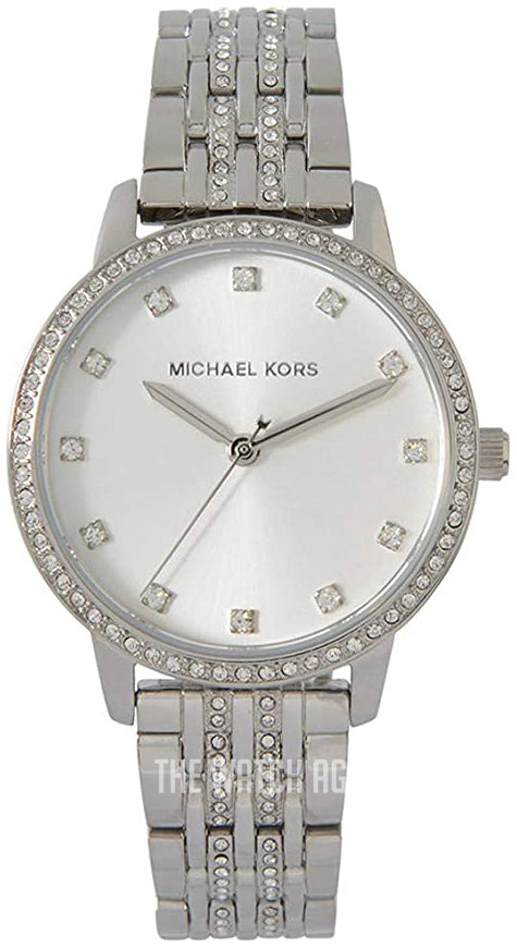  Shop Authentic Michael Kors Melissa Quartz Silver Dial Silver Steel Strap Watch for Women - MK4367 - Luxxuri
