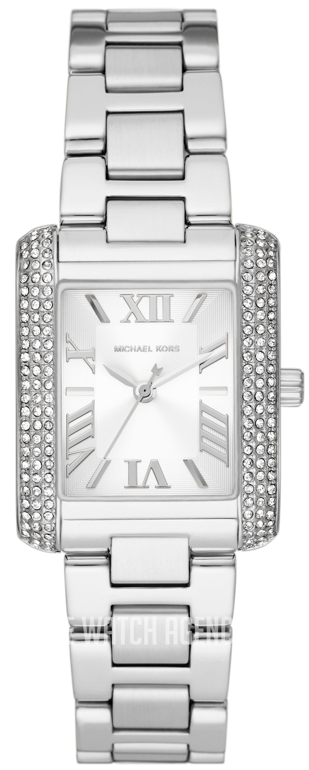  Shop Authentic Michael Kors Emery Three-Hand Crystals White Dial Silver Steel Strap Watch for Women - MK4642 - Luxxuri