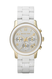  Shop Authentic Michael Kors Runway White Dial White Steel Strap Watch for Women - MK5145 - Luxxuri