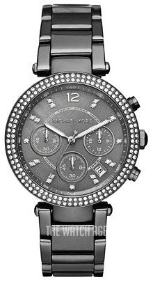  Shop Authentic Michael Kors Parker Chronograph Grey Dial Grey Steel Strap Watch For Women - MK6265 - Luxxuri