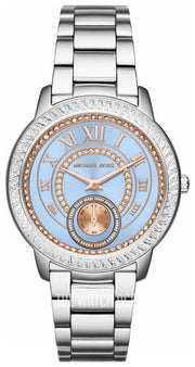  Shop Authentic Michael Kors Madelyn Quartz Blue Dial Silver Steel Strap Watch For Women - MK6286 - Luxxuri