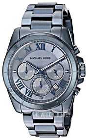  Shop Authentic Michael Kors Brecken Chronograph Quartz Blue Dial Blue Steel Strap Watch For Men - MK6361 - Luxxuri