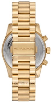  Shop Authentic Michael Kors Lexington Chronograph Blue Dial Gold Steel Strap Watch For Women - MK7216 - Luxxuri