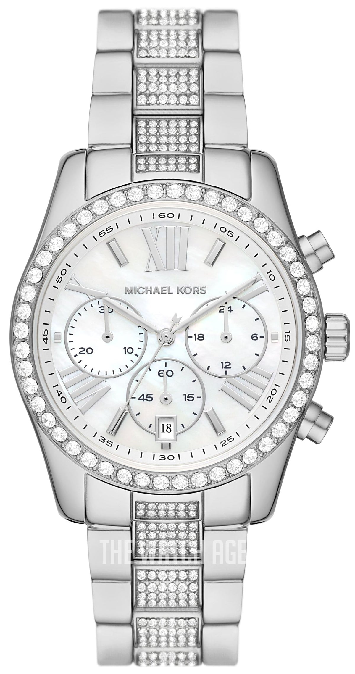  Shop Authentic Michael Kors Lexington Chronograph White Dial Silver Steel Strap Watch For Women - MK7243 - Luxxuri