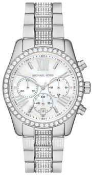  Shop Authentic Michael Kors Lexington Chronograph White Dial Silver Steel Strap Watch For Women - MK7243 - Luxxuri