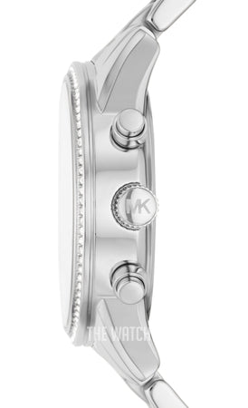  Shop Authentic Michael Kors Ritz Chronograph Crystals Silver Dial Silver Steel Strap Watch For Women - MK7301 - Luxxuri