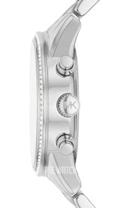  Shop Authentic Michael Kors Ritz Chronograph Crystals Silver Dial Silver Steel Strap Watch For Women - MK7301 - Luxxuri