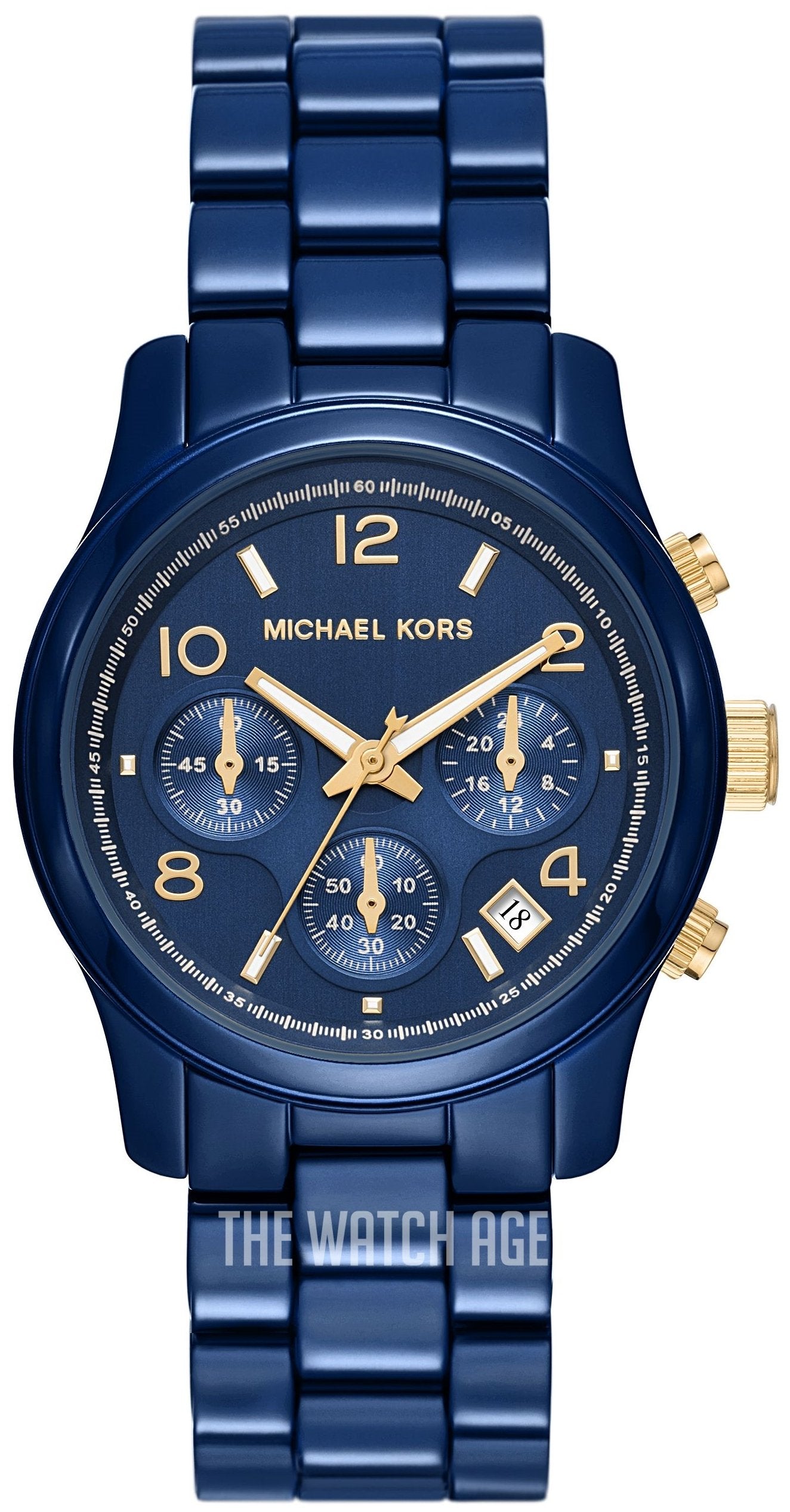  Shop Authentic Michael Kors Runway Analog Blue Dial Blue Steel Strap Watch for Women - MK7332 - Luxxuri