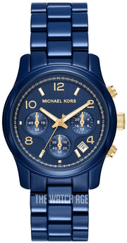  Shop Authentic Michael Kors Runway Analog Blue Dial Blue Steel Strap Watch for Women - MK7332 - Luxxuri