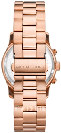  Shop Authentic Michael Kors Runway Chronograph Pink Dial Rose Gold Steel Strap Watch For Women - MK7352 - Luxxuri