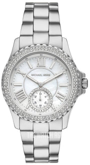  Shop Authentic Michael Kors Everest Three hand Silver Dial Silver Steel Strap Watch For Women - MK7403 - Luxxuri