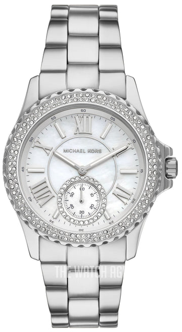  Shop Authentic Michael Kors Everest Three hand Silver Dial Silver Steel Strap Watch For Women - MK7403 - Luxxuri