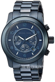  Shop Authentic Michael Kors Runway Chronograph Blue Dial Blue Steel Strap Watch For Men - MK8538 - Luxxuri