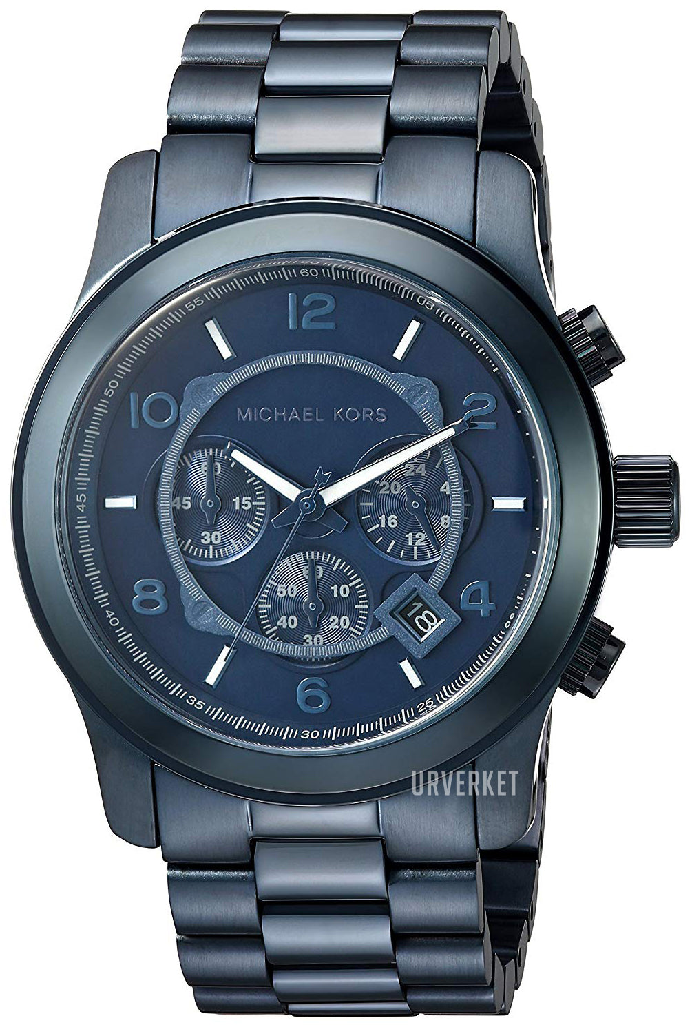  Shop Authentic Michael Kors Runway Chronograph Blue Dial Blue Steel Strap Watch For Men - MK8538 - Luxxuri
