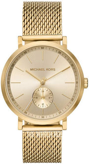  Shop Authentic Michael Kors Irving Quartz Gold Dial Gold Mesh Strap Watch For Men - MK8741 - Luxxuri
