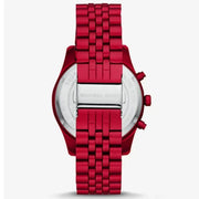  Shop Authentic Michael Kors Lexington Chronograph Red Dial Red Steel Strap Watch For Men - MK8814 - Luxxuri