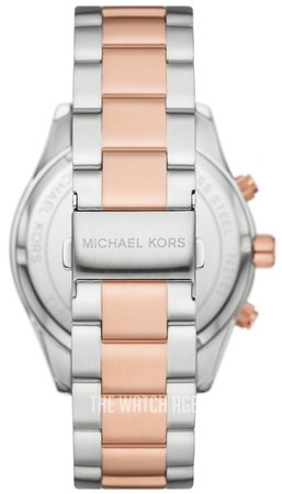  Shop Authentic Michael Kors Layton Chronograph Black Dial Two Tone Steel Strap Watch For Men - MK8913 - Luxxuri