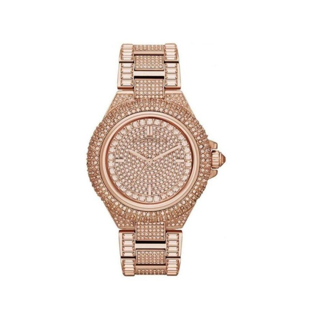  Shop Authentic Michael Kors Camille Crystal Rose Gold Dial Rose Gold Steel Strap Watch for Women - MK5862 - Luxxuri