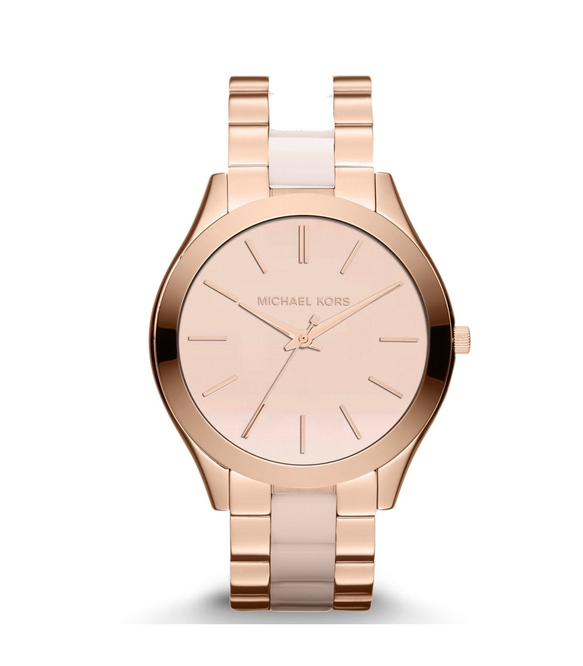  Shop Authentic Michael Kors Slim Runway Rose Gold Dial Two Tone Steel Strap Watch for Women - MK4294 - Luxxuri