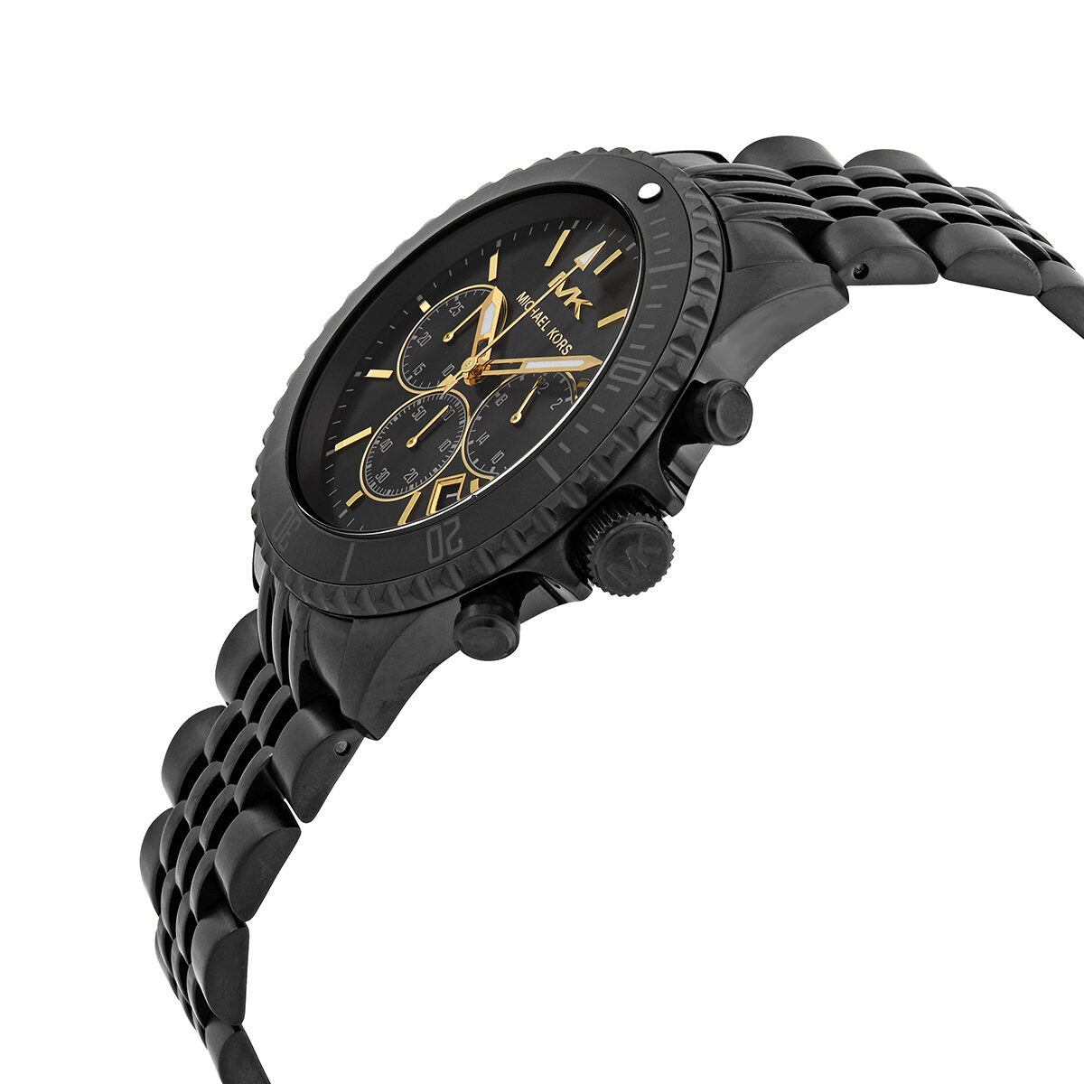  Shop Authentic Michael Kors Bayville Chronograph Black Dial Black Steel Strap Watch For Men - MK8750 - Luxxuri
