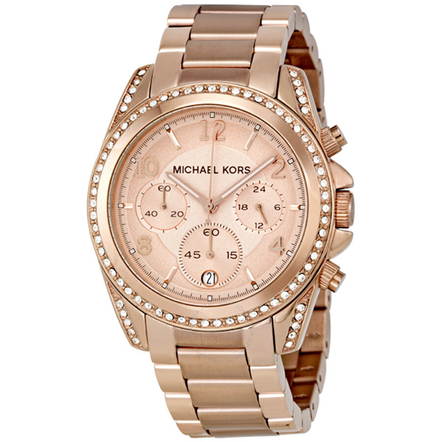  Shop Authentic Michael Kors Blair Rose Gold Dial Rose Gold Steel Strap Watch for Women - MK5263 - Luxxuri