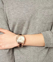  Shop Authentic Michael Kors Blair Rose Gold Dial Two Tone Steel Strap Watch For Women - MK5859 - Luxxuri