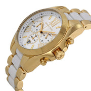  Shop Authentic Michael Kors Bradshaw Chronograph White Dial Two Tone Steel Strap Watch For Women - MK5743 - Luxxuri