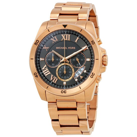  Shop Authentic Michael Kors Brecken Chronograph Analog Black Dial Rose Gold Steel Strap Watch For Women - MK8563 - Luxxuri