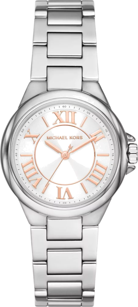  Shop Authentic Michael Kors Camille Three Hand Silver Dial Silver Steel Strap Watch For Women - MK7259 - Luxxuri